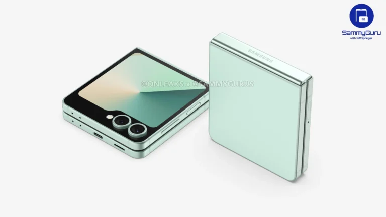 Galaxy Z Flip 7 FE – pierwszy rzut oka na rendery i wideo 360°
