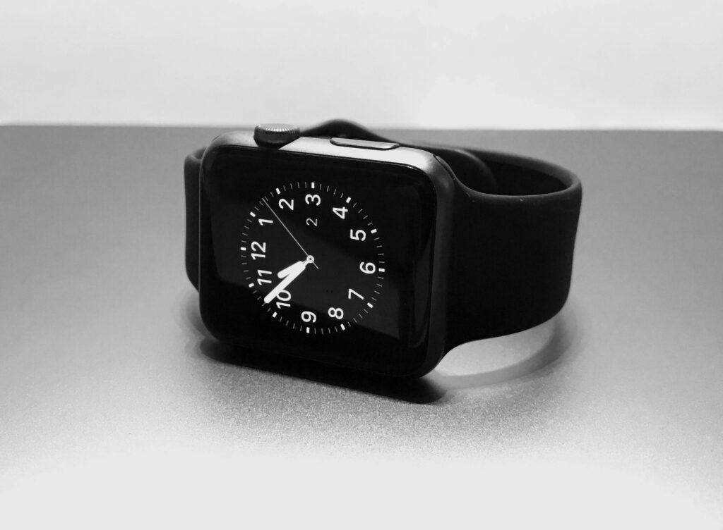 Black apple watch